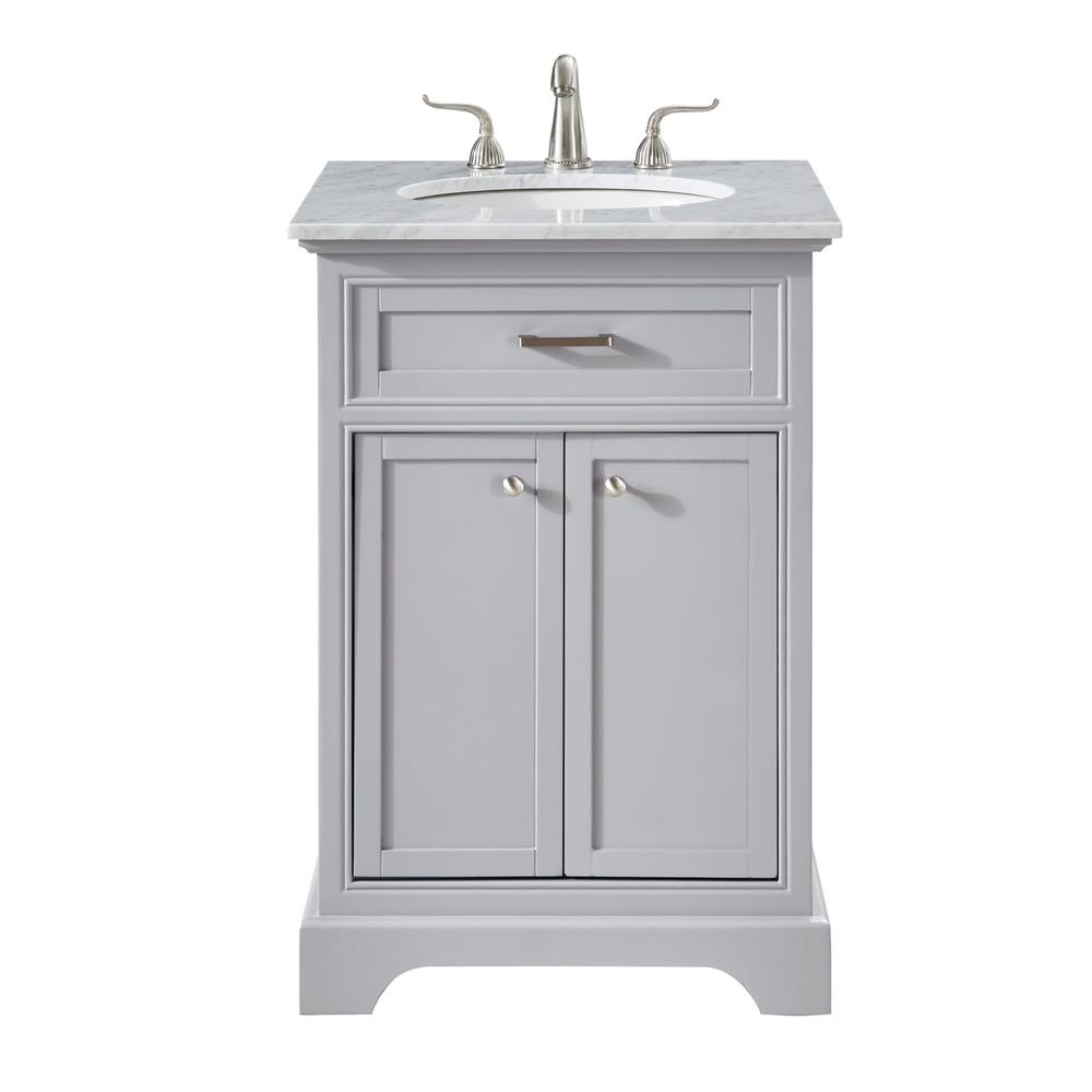 24 In. Single Bathroom Vanity Set In Light Grey. Picture 13