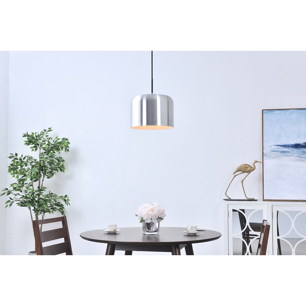 Etude 1 Light Brushed Nickel Pendant. Picture 2