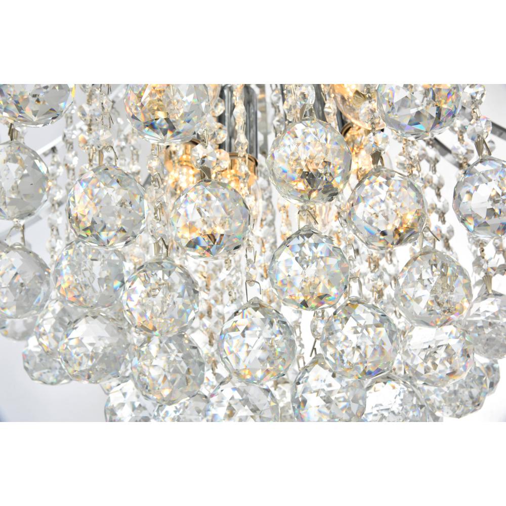 Toureg 11 light Chrome Chandelier Clear Royal Cut Crystal. Picture 4