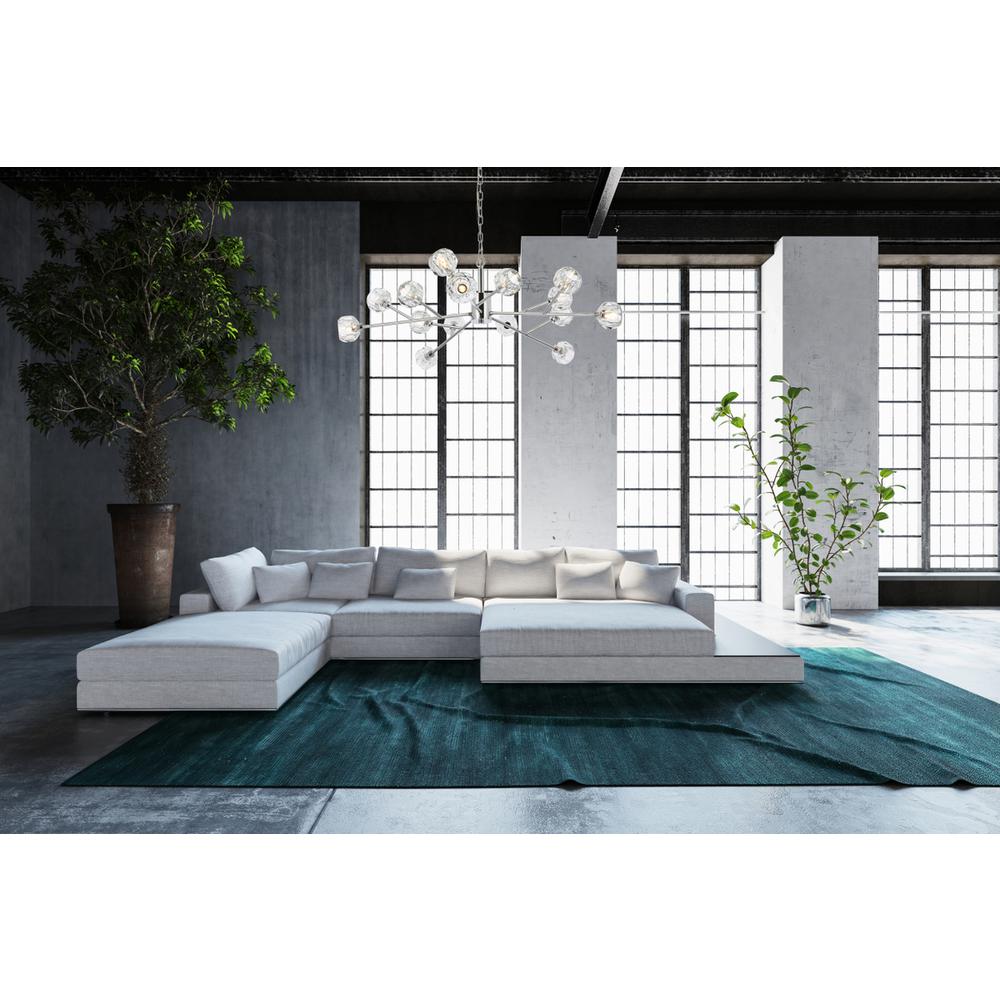 Graham 15 Light Pendant in Chrome. Picture 8