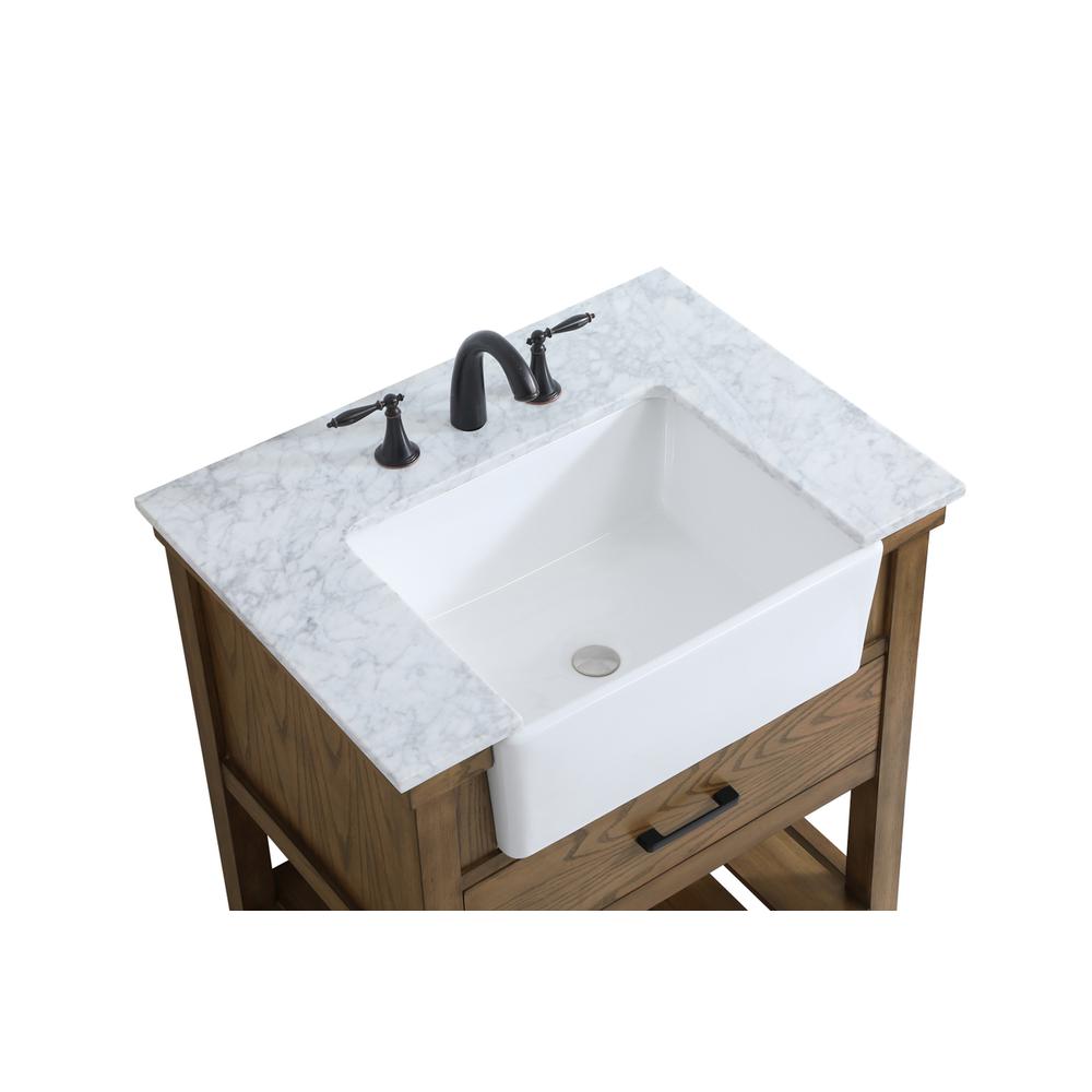 30 inch Single bathroom vanity in driftwood. Picture 10