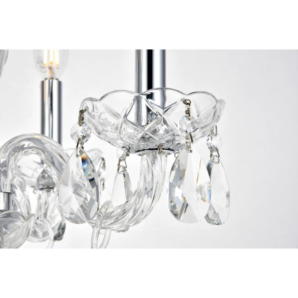 Elle Collection Pendant D17in H18in Lt:4 Chrome Finish. Picture 3