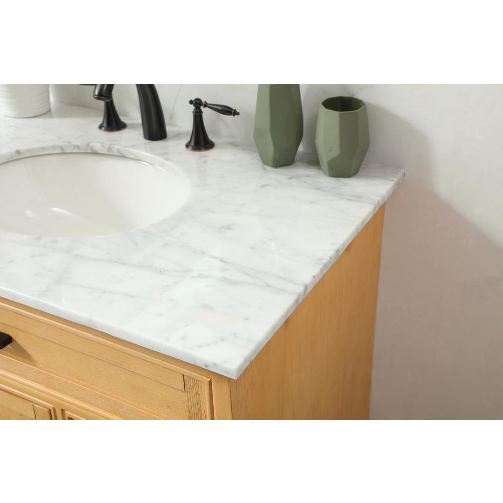 36 inch Single bathroom vanity in natural wood. Picture 5