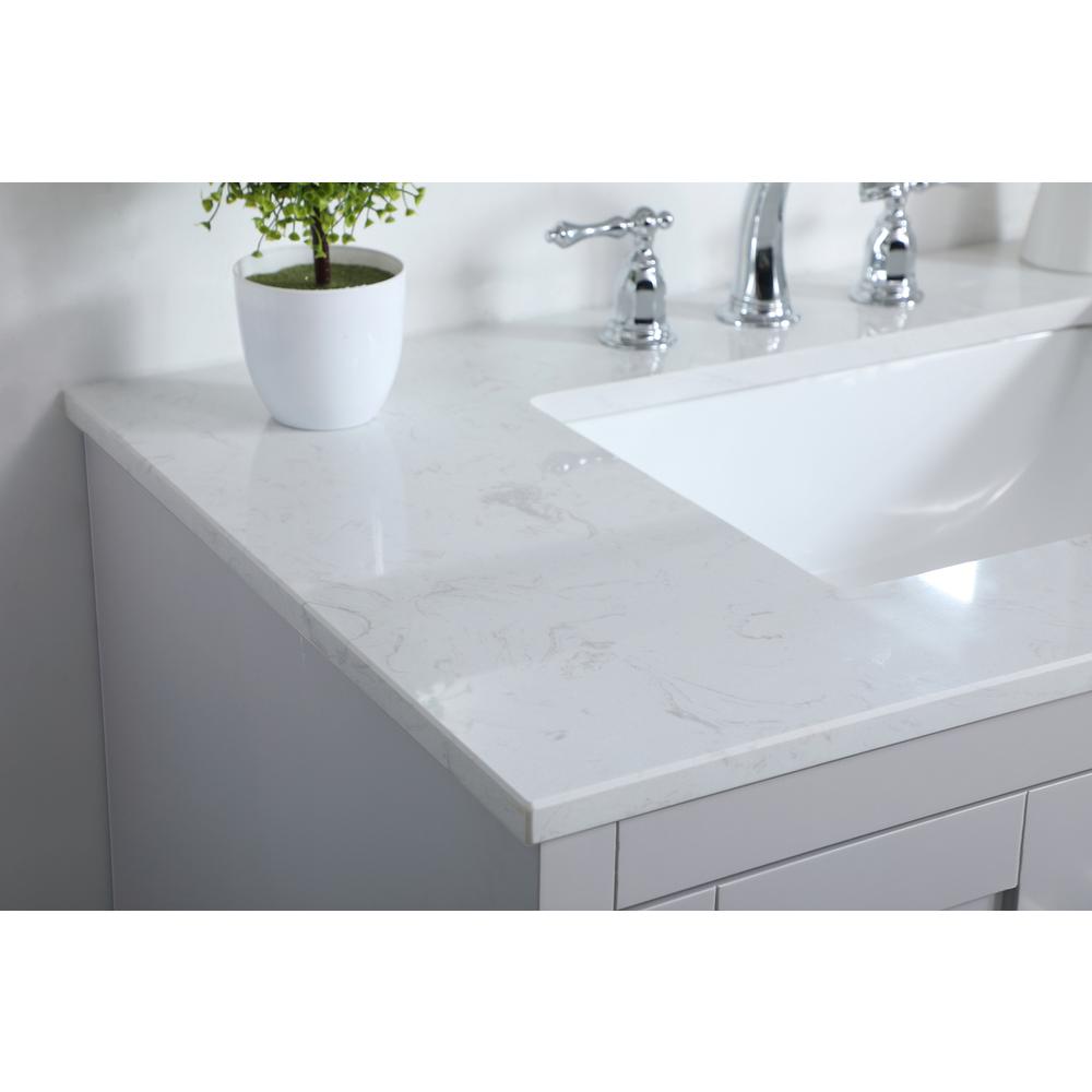 36 inch Single Bathroom Vanity in Grey. Picture 4