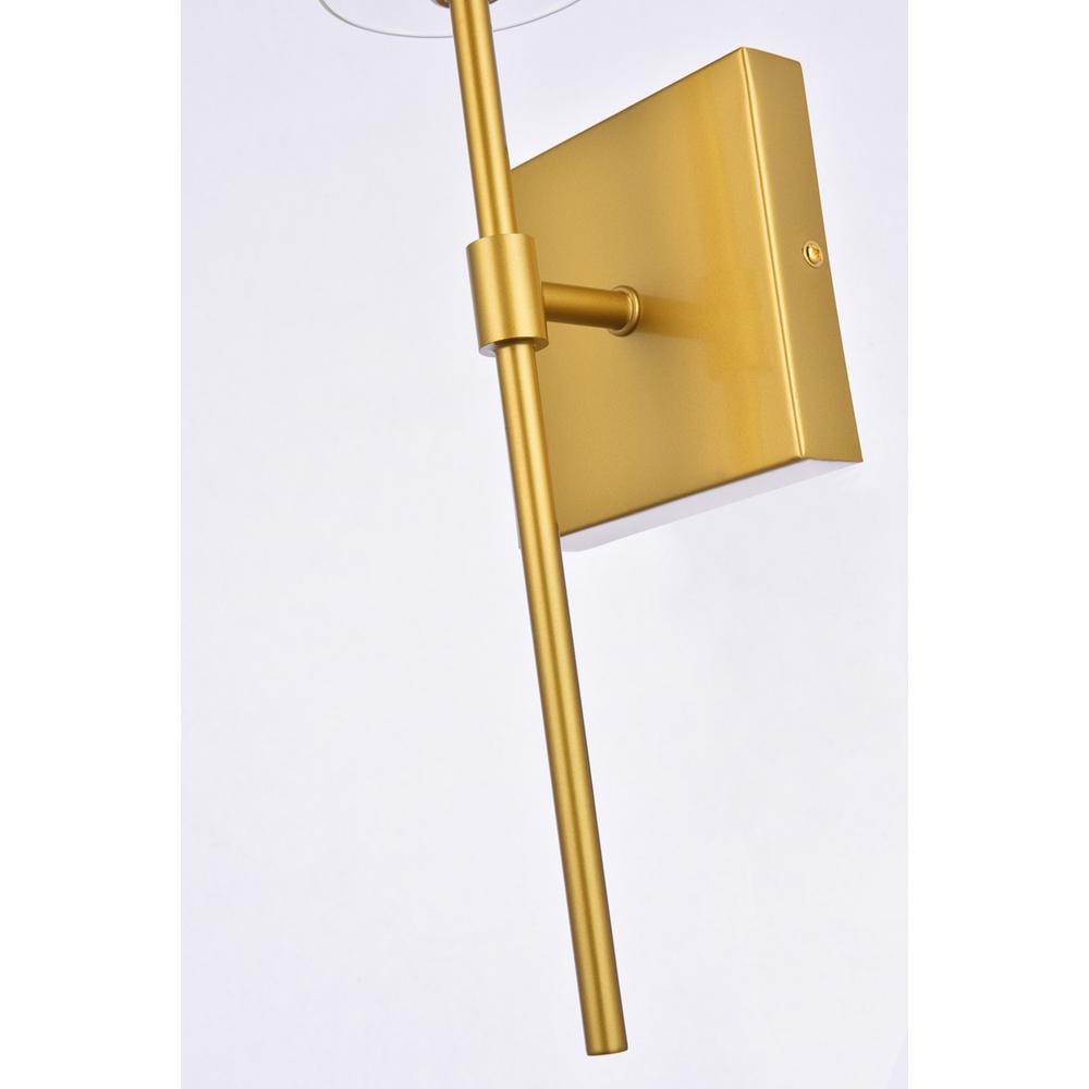 Elsreth 1 light brass wall sconce. Picture 4
