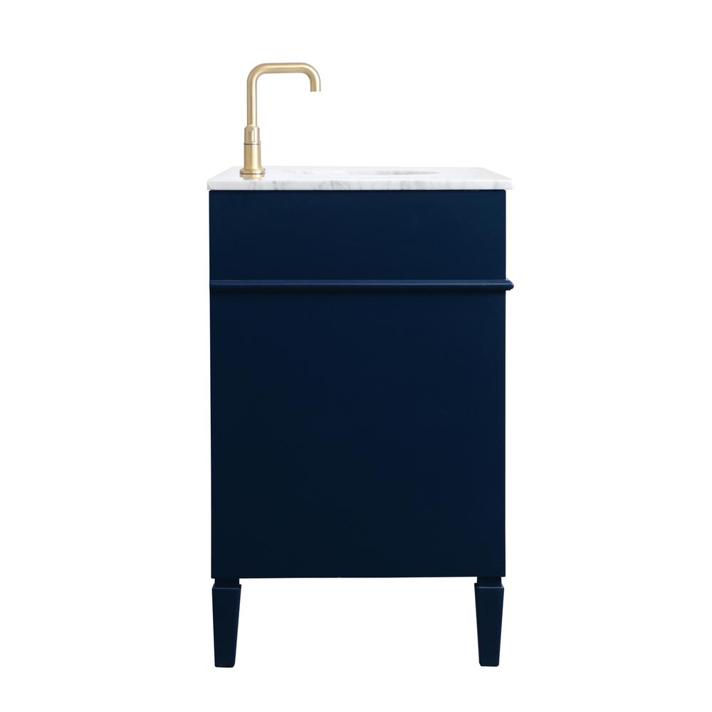 48 inch Single bathroom vanity in blue. Picture 13