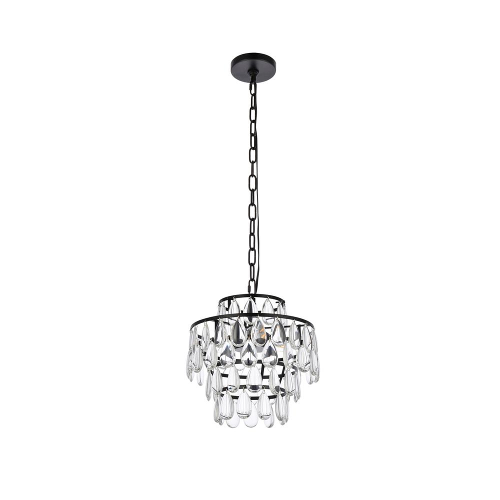 Mila 12 inch pendant in black. Picture 6