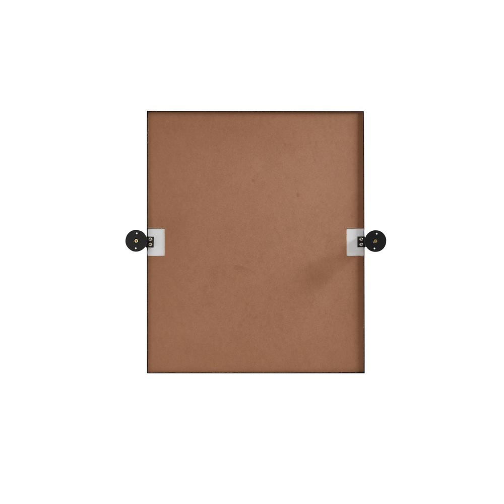 Rectangle Pivot Mirror 24X20 Inch In Black. Picture 5