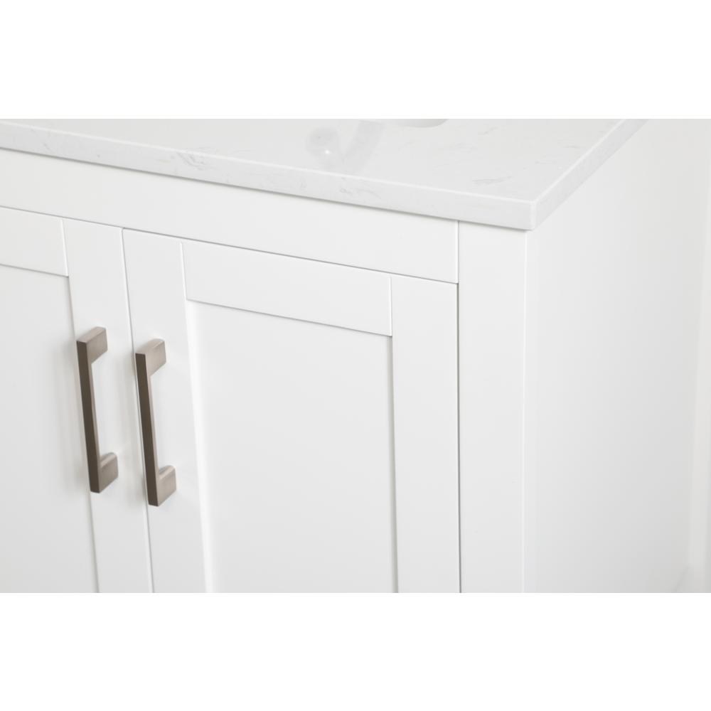 24 inch Single Bathroom Vanity in White. Picture 10