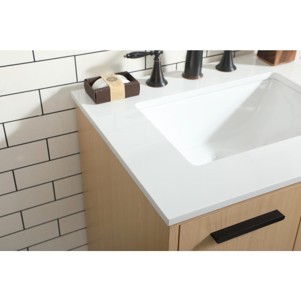 24 inch bathroom vanity in Maple. Picture 5