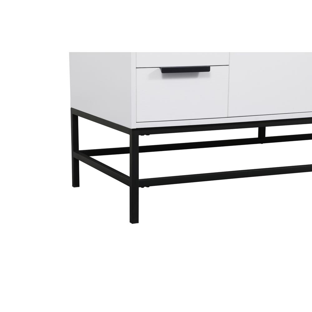 60 inch Single bathroom vanity in white. Picture 13