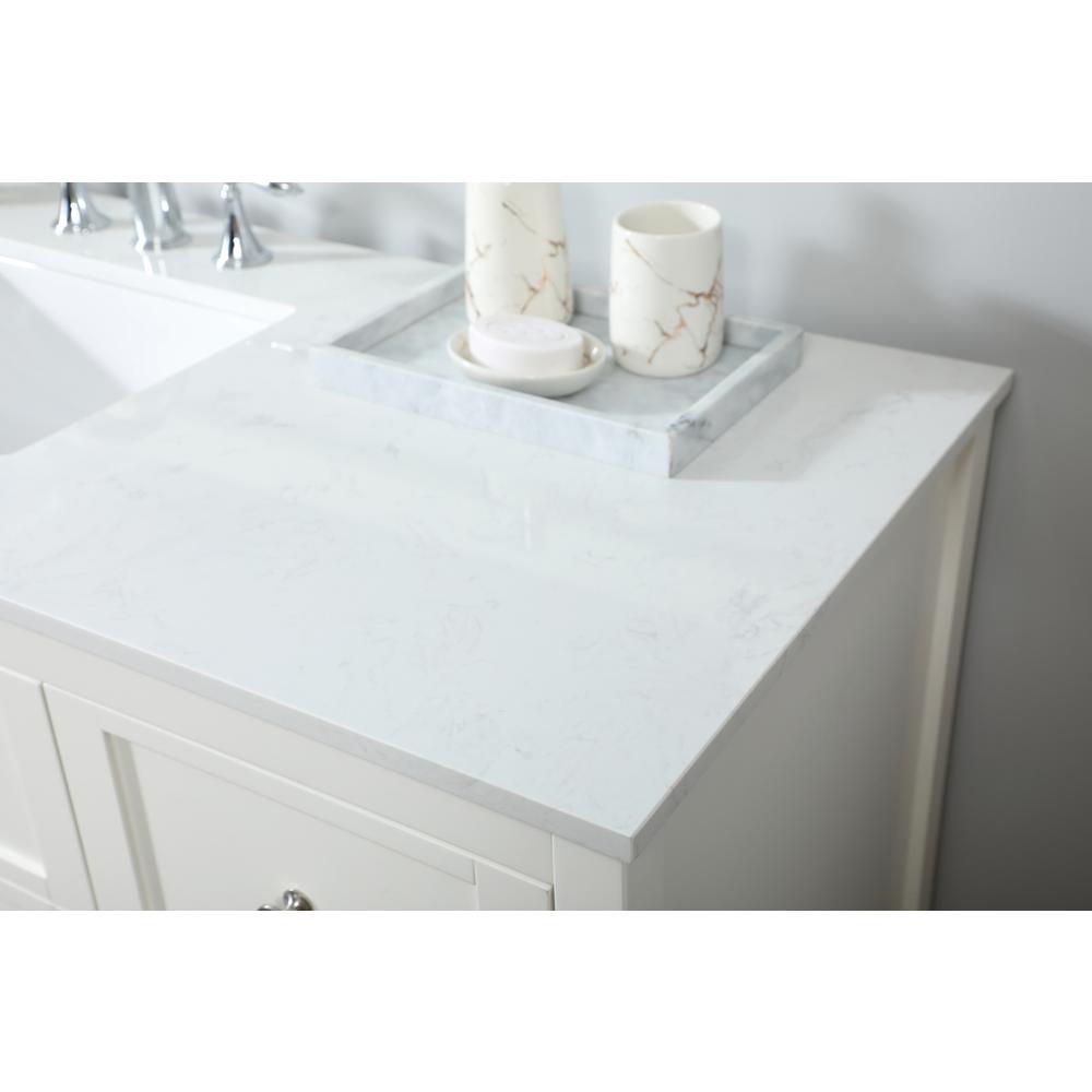 60 inch Single bathroom vanity in white. Picture 5