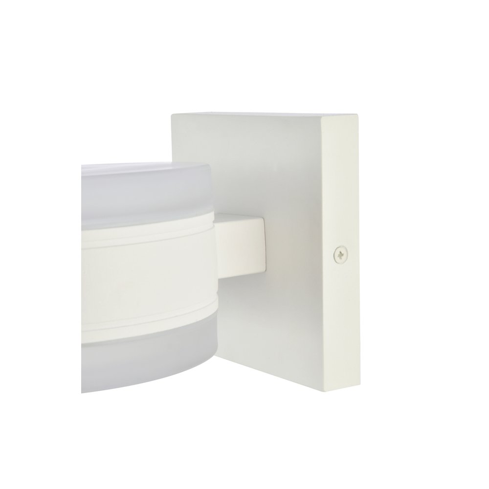 Raine Integrated Led Wall Sconce In White. Picture 4