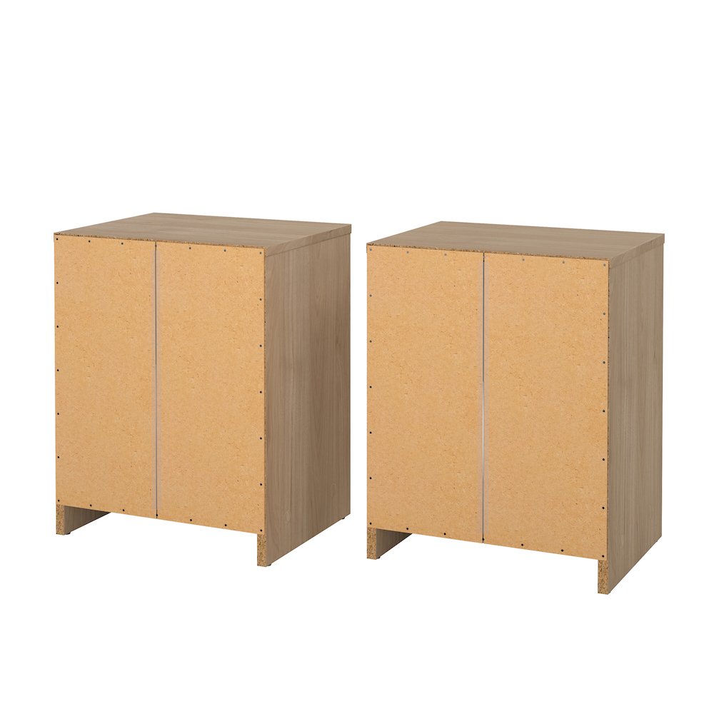 Portland 1 Drawer Nightstand - Set of 2, Jackson Hickory. Picture 7