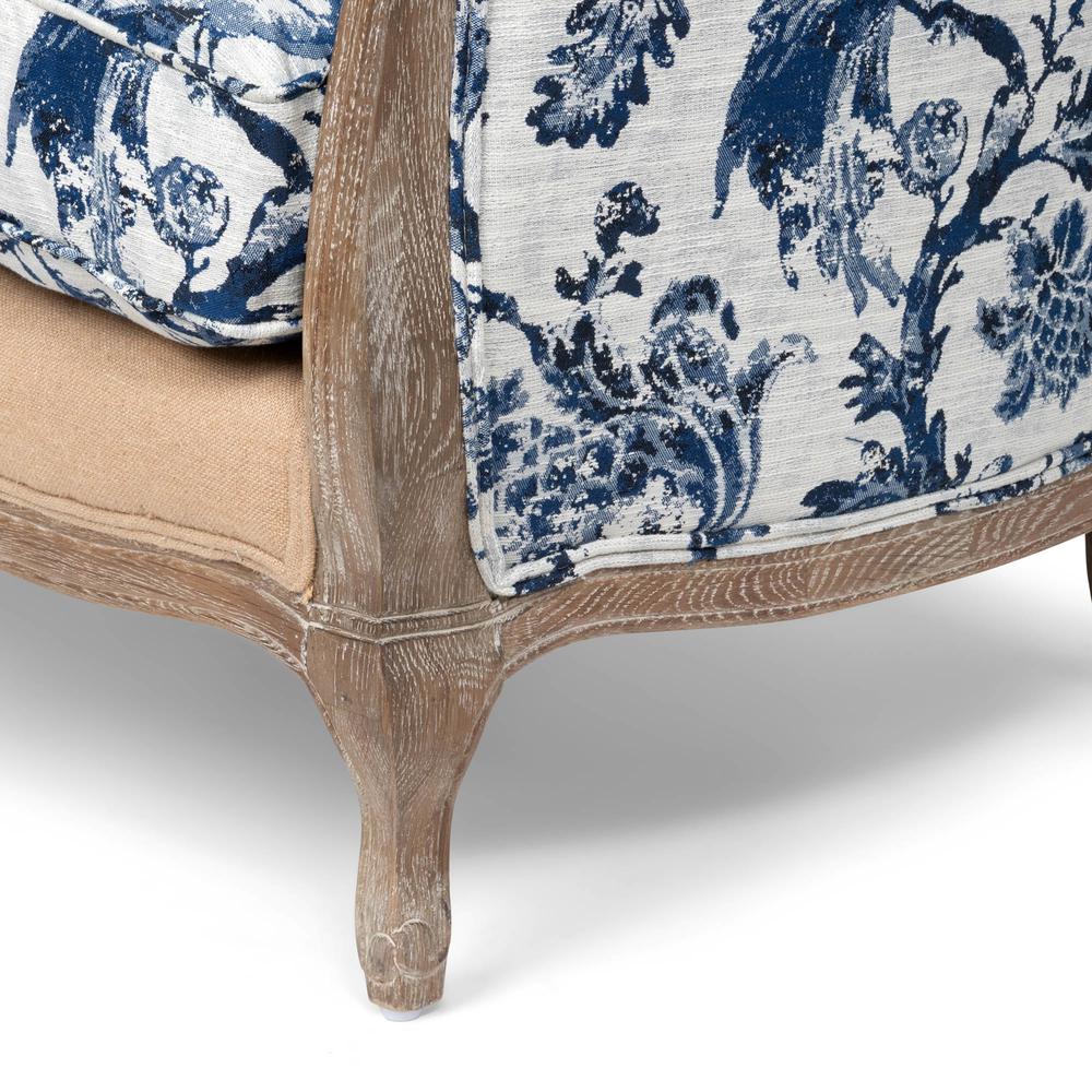 Bluebird Toile Settee. Picture 15