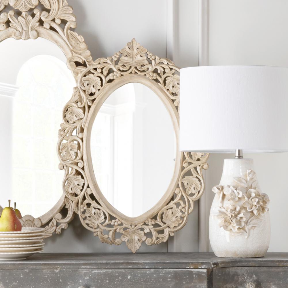 Vichy Hand Carved Wood Mirror. Picture 7