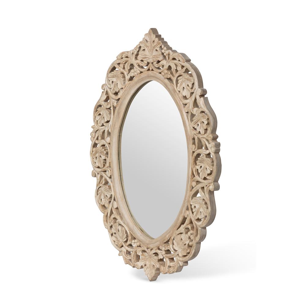 Vichy Hand Carved Wood Mirror. Picture 8