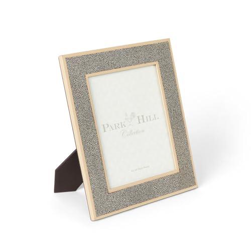 Shagreen Pattern Leather Photo Frame, Large. Picture 1