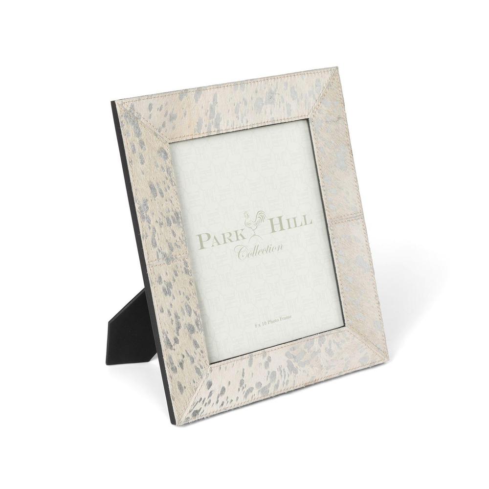 Paint Spattered Hide Photo Frame, Large. Picture 1