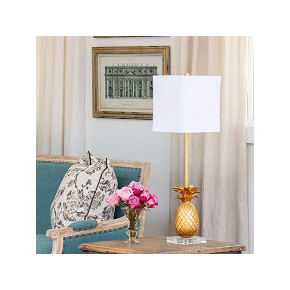 Golden Pineapple Buffet Lamp. Picture 1