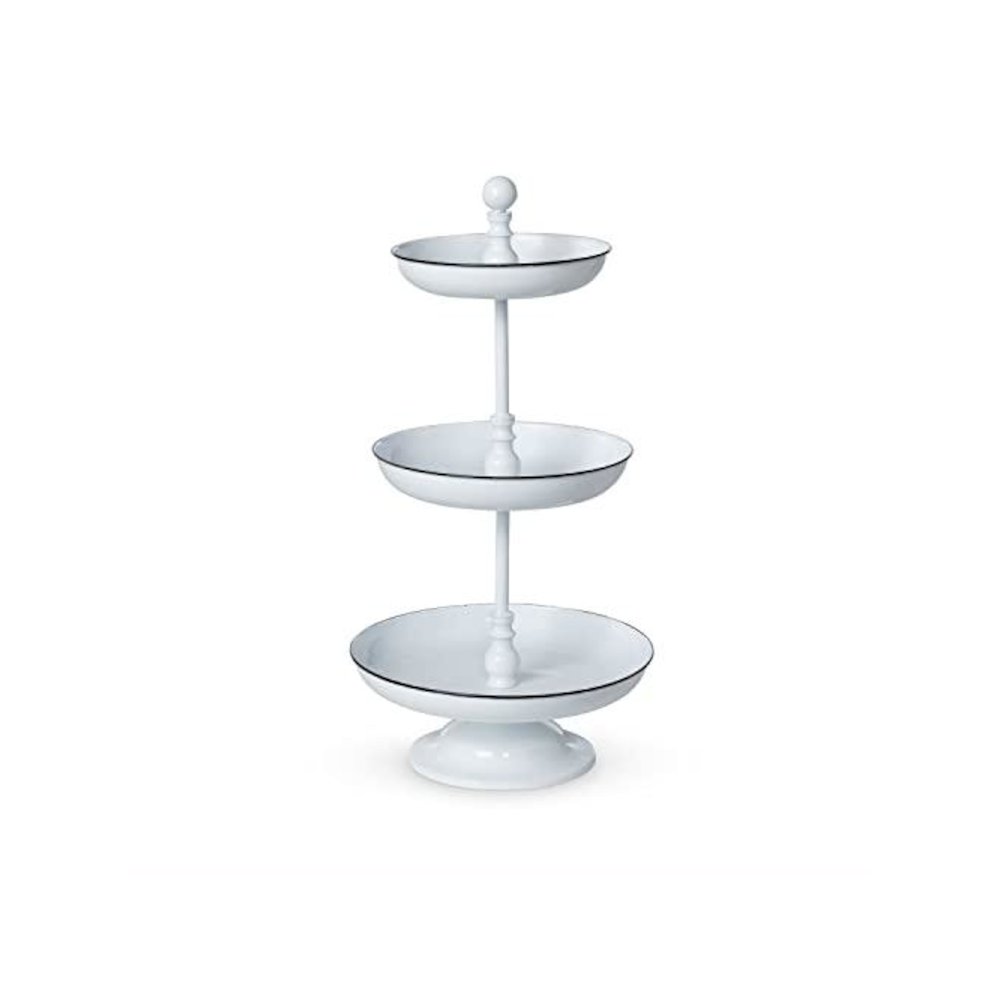 3-Tiered Enamelware Server. Picture 1