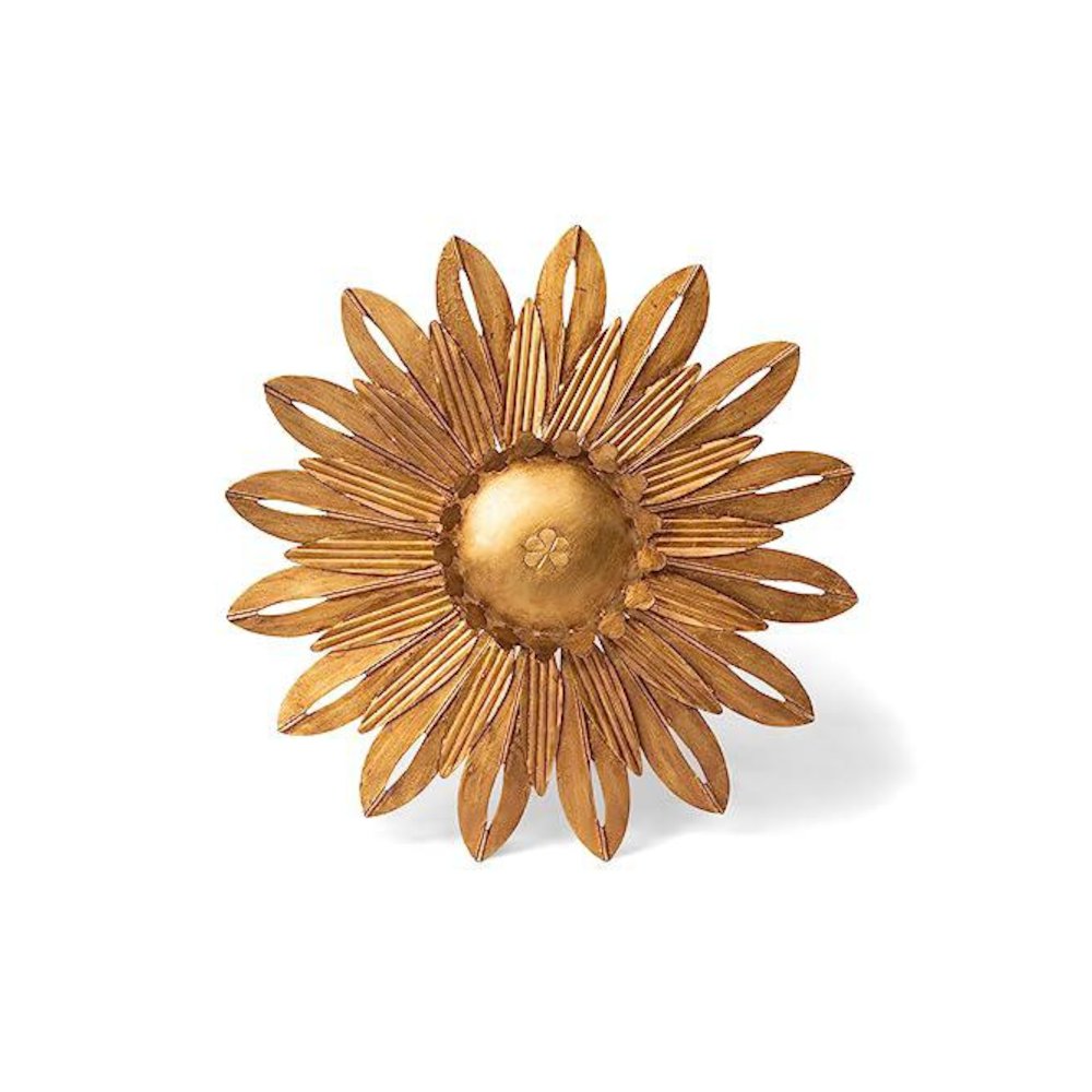 Aged Copper Wall Sunflower, Large. Picture 1