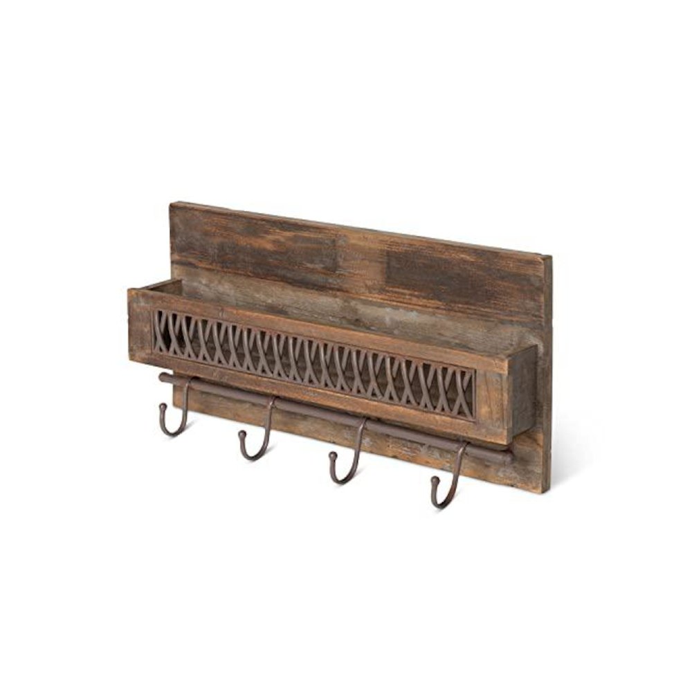 Iron Lattice Shelf Rack. Picture 1