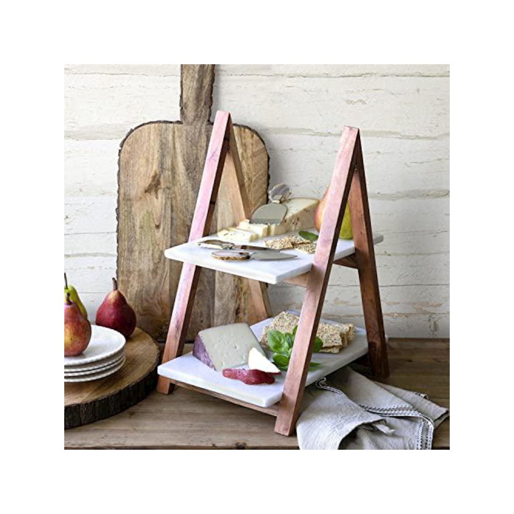 A-Frame Marble Cheese Server. Picture 1