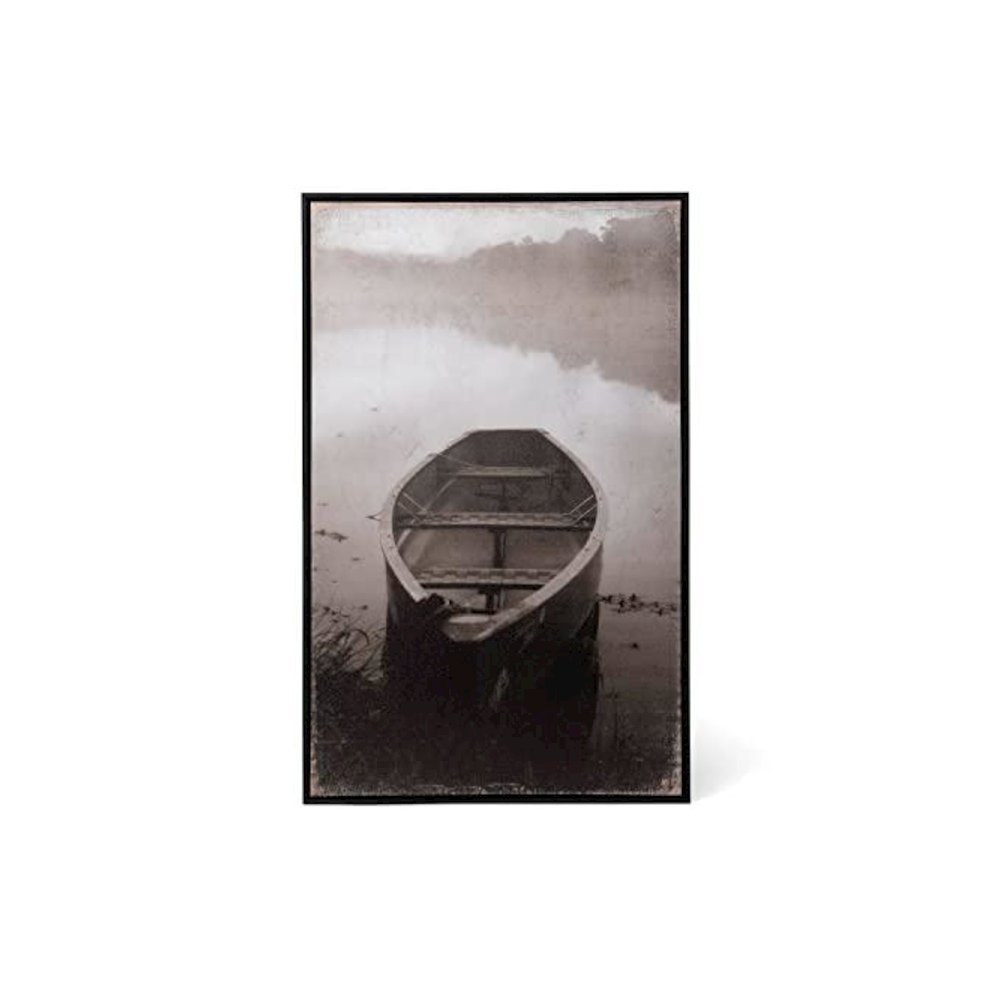 Framed Canoe Print. Picture 1
