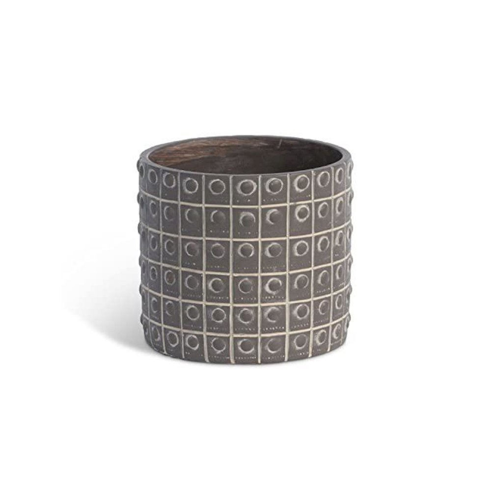 Rivet Pattern Pot, Large. Picture 1