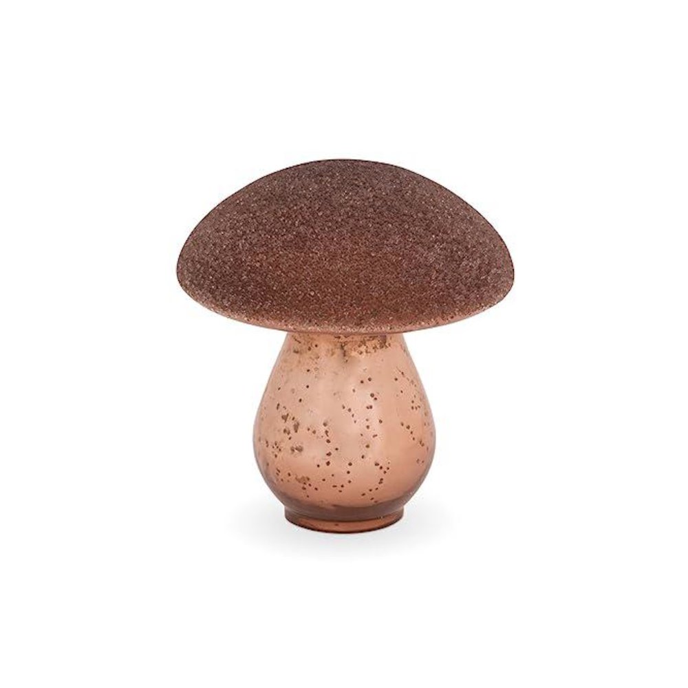 Beaded Top Forest Glass Mushroom, Medium. Picture 1