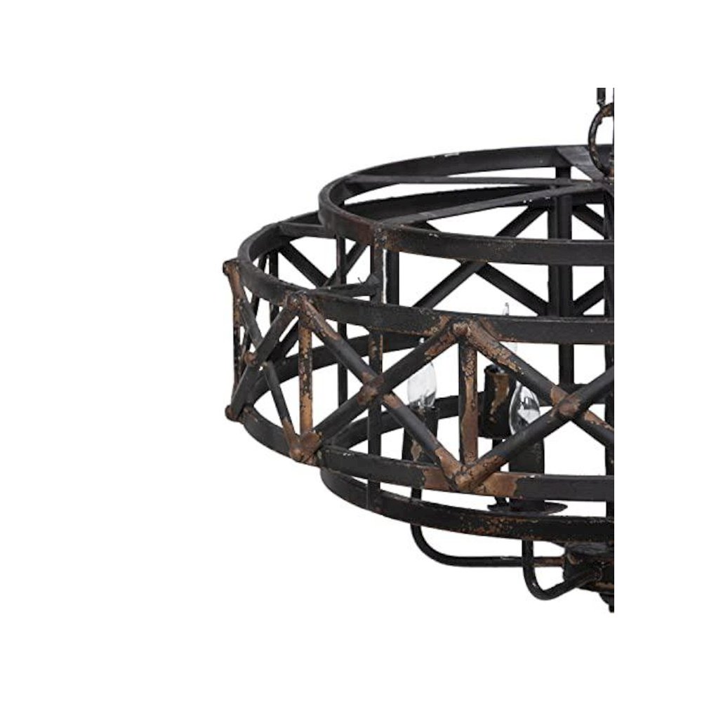 Metal Industrial Trestle Chandelier. Picture 5