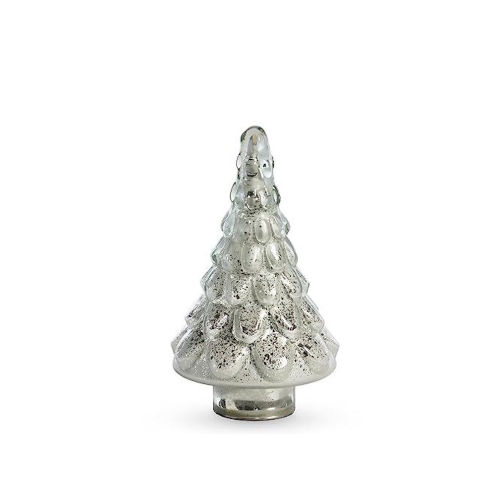 Icy Glass Tabletop Fir Tree Medium. Picture 1