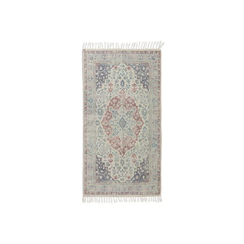 Cotton Printed Rug, Nutmeg, 3' x 5'. Picture 1