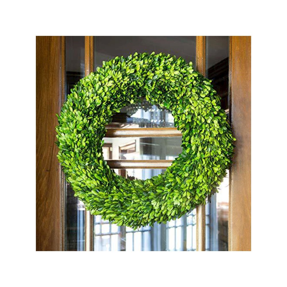 Preserve Boxwood Wreath Large. Picture 1