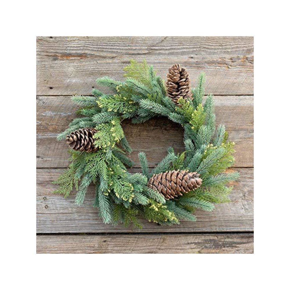 Mixed Evergreen Wreath. Picture 1