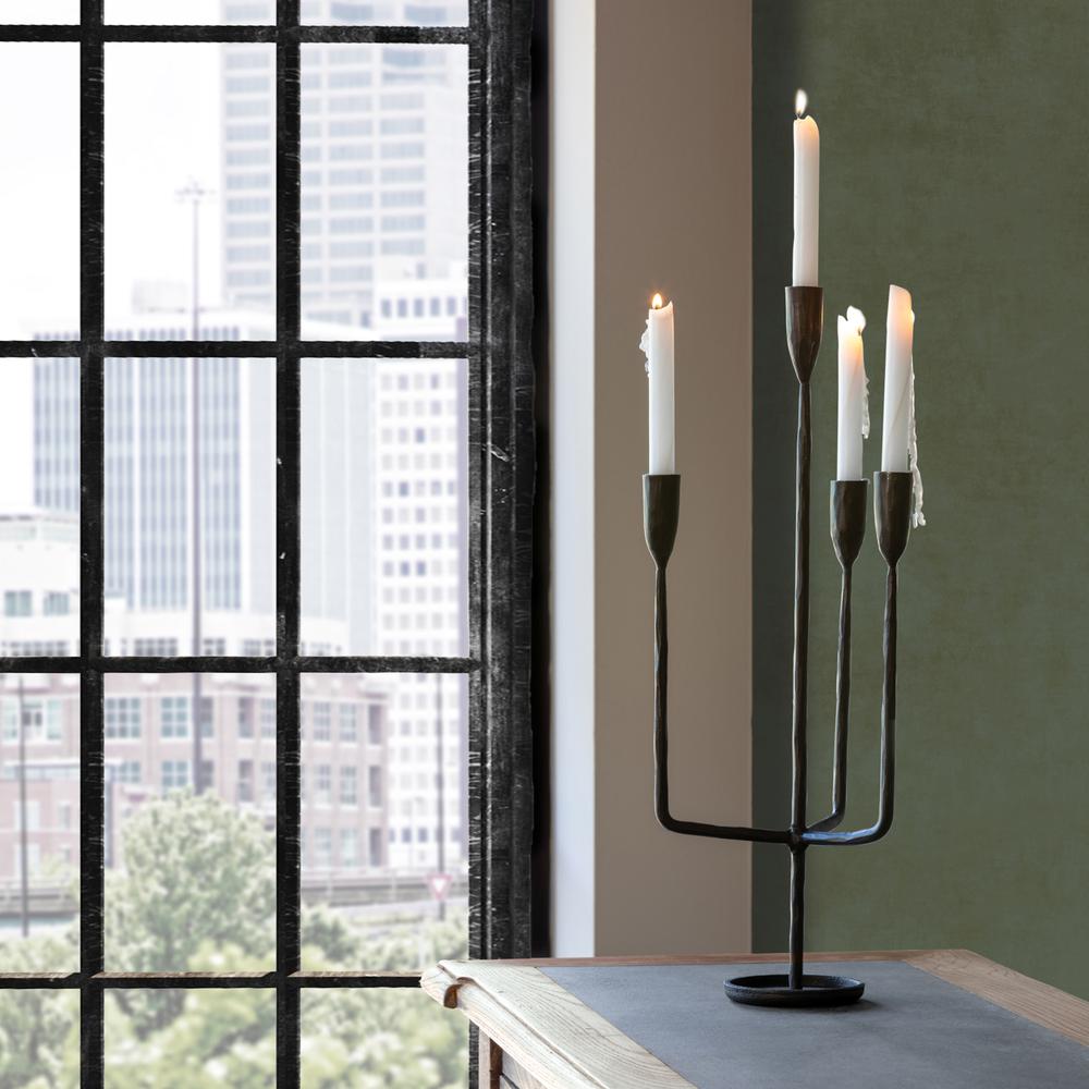 Primitive Iron Candelabra. Picture 4