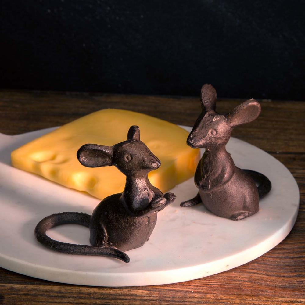 Cast Iron Mice Pair. Picture 2