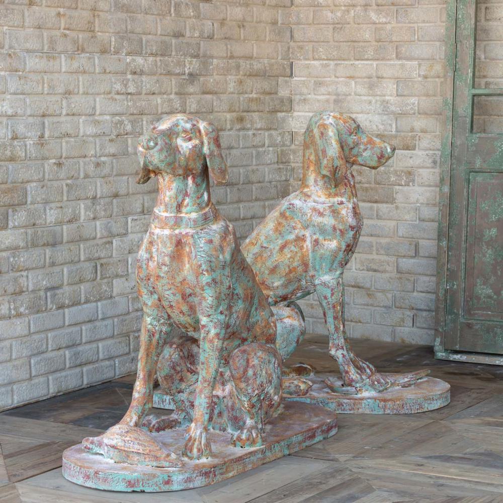 Cast Iron Hound Pair. Picture 2