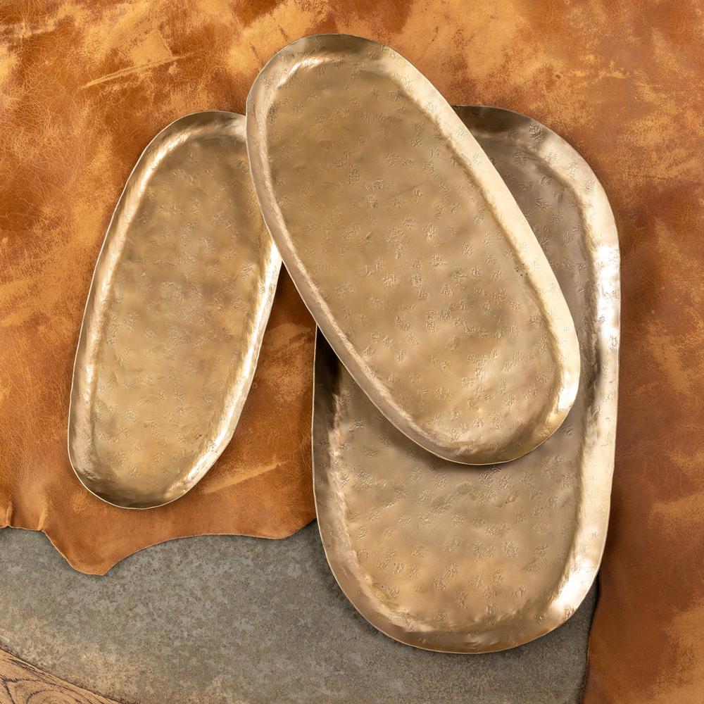 Antique Gold Iron Trays. Picture 5