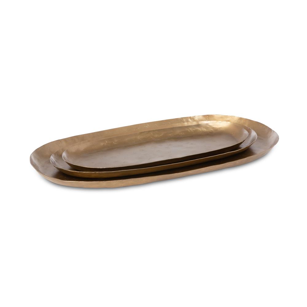 Antique Gold Iron Trays. Picture 3