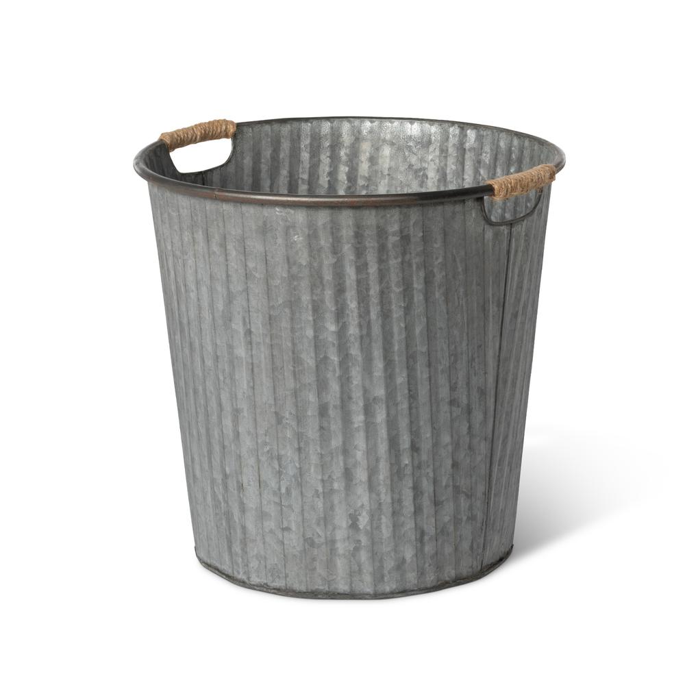 Galvanized Flower Bucket, Small. Picture 2
