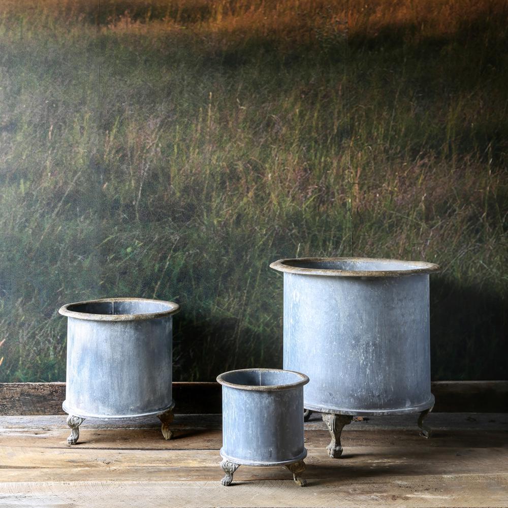 Medium Footed Creamery Tank Planter. Picture 5
