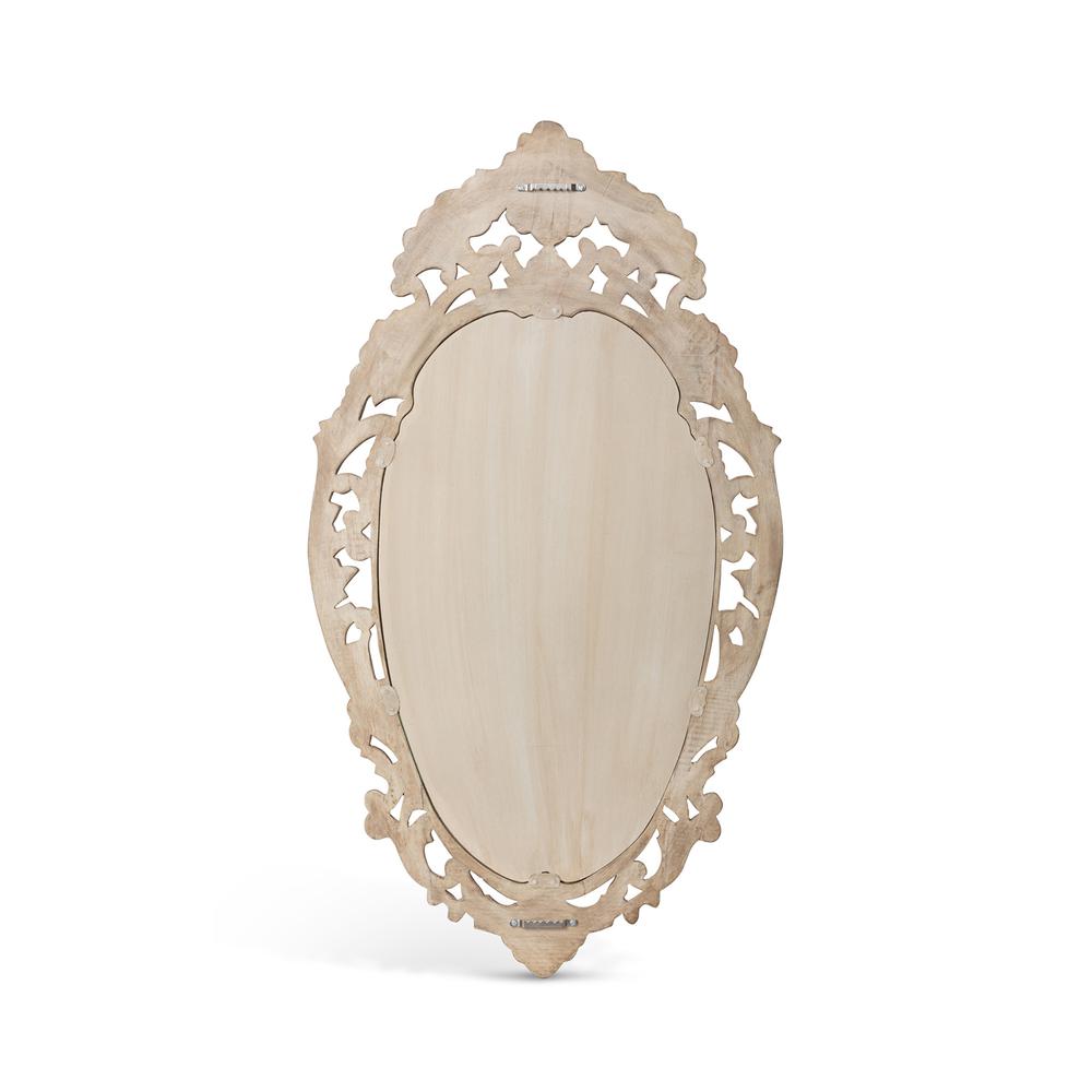 Auvergne Hand Carved Wood Mirror. Picture 5