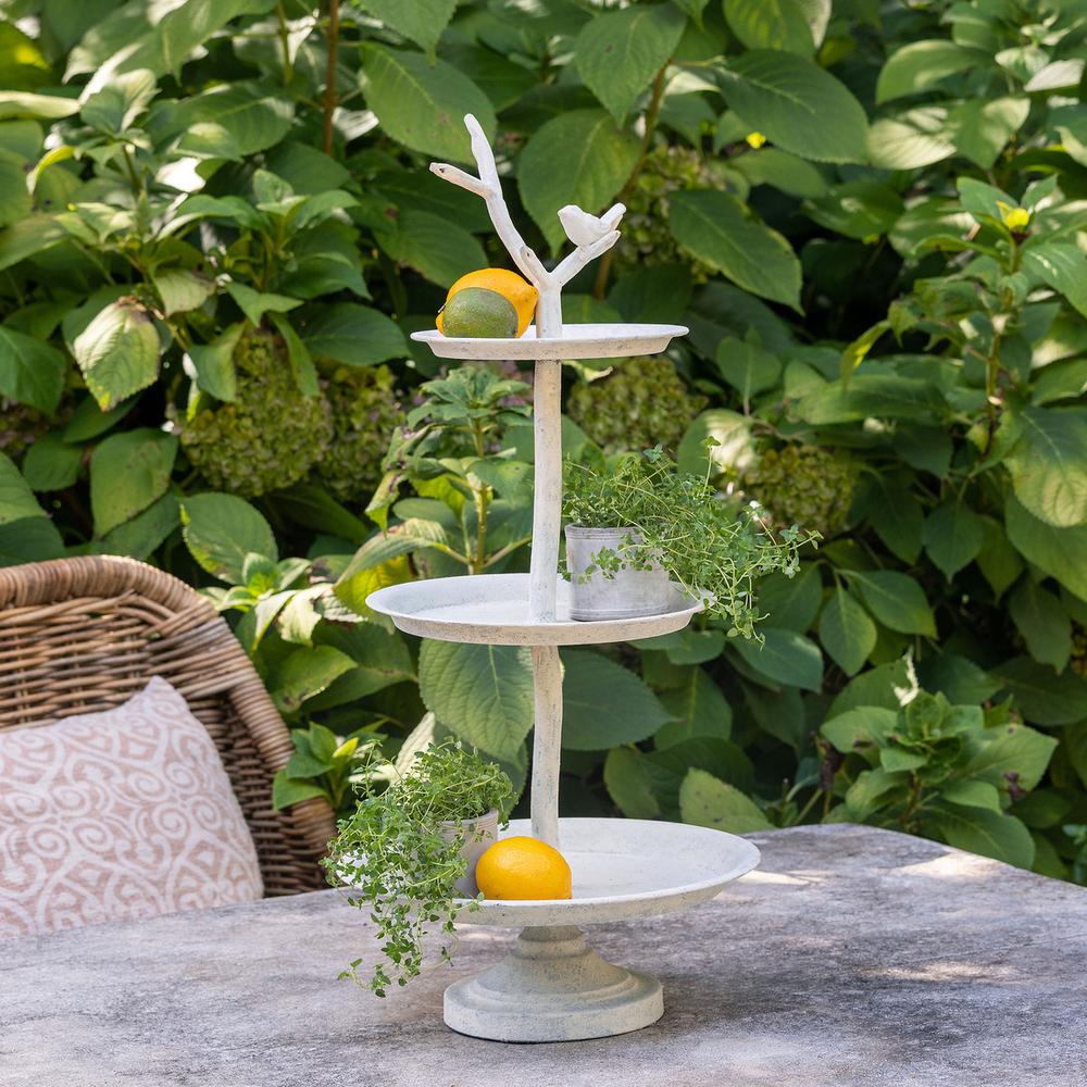 Garden Bird Iron Tiered Plant Stand. Picture 3