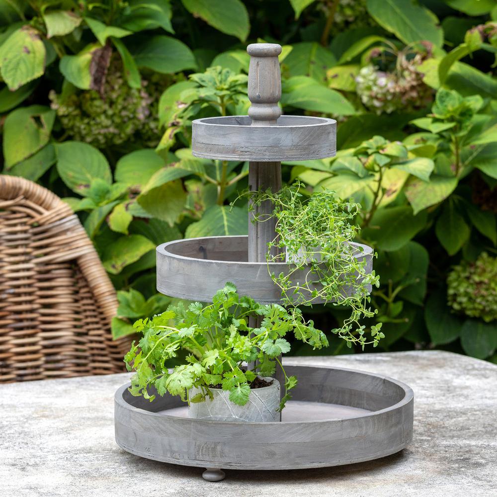 Wooden 3-Tiered Plant Stand. Picture 2