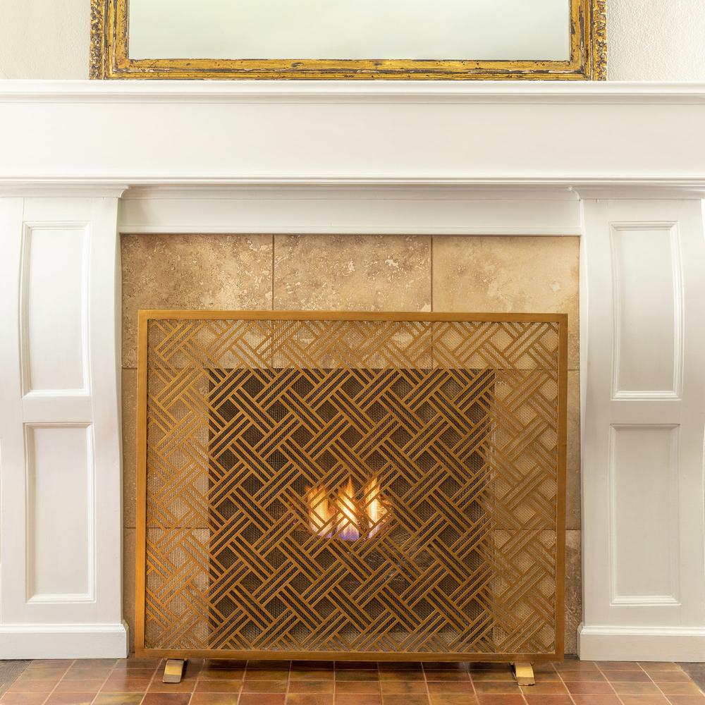 Cross Hatch Fire Screen. Picture 3