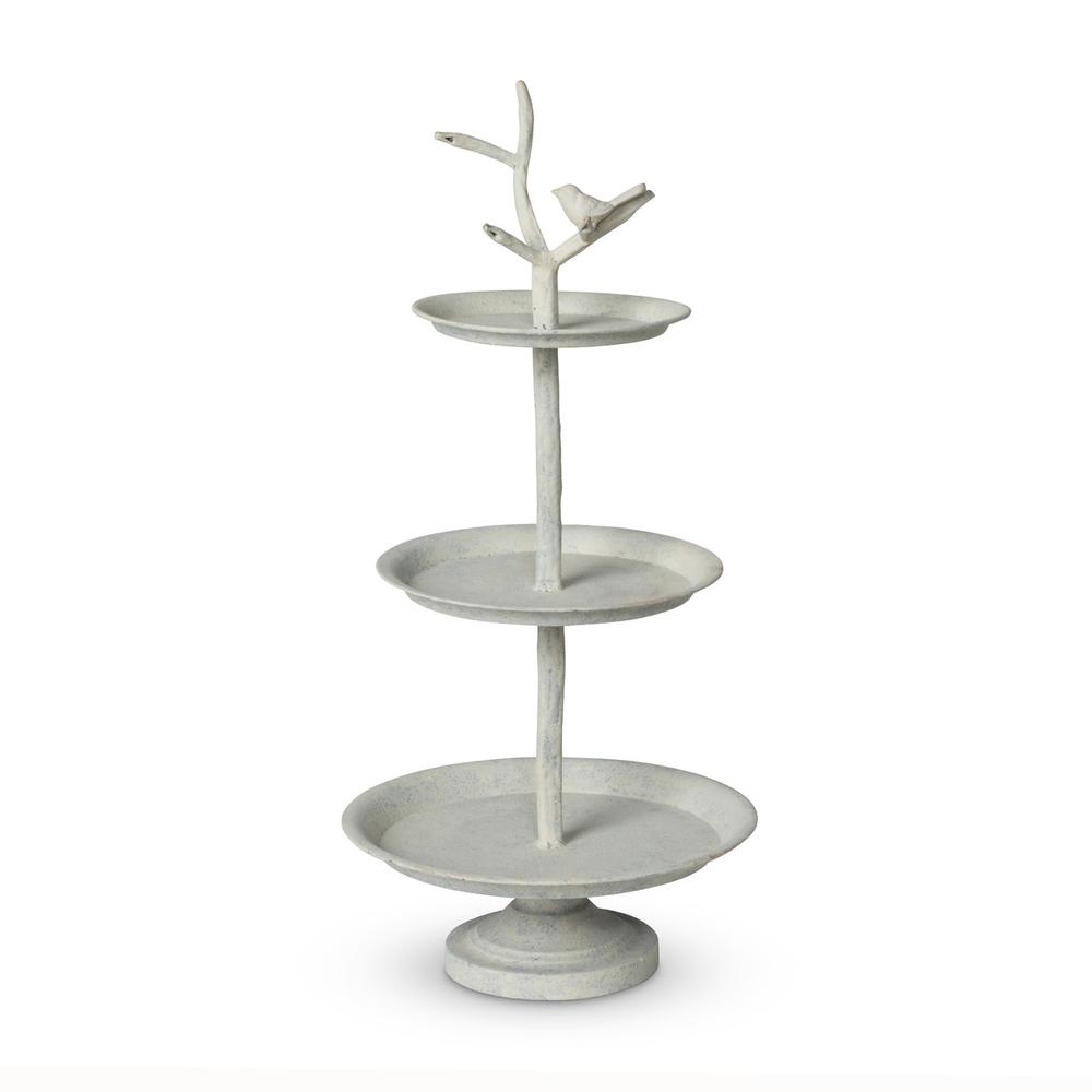 Garden Bird Iron Tiered Plant Stand. Picture 1