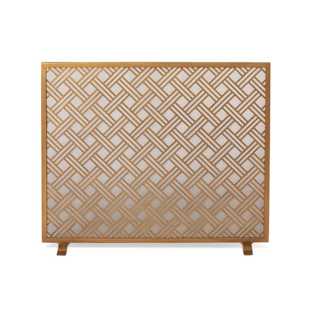 Cross Hatch Fire Screen. Picture 1