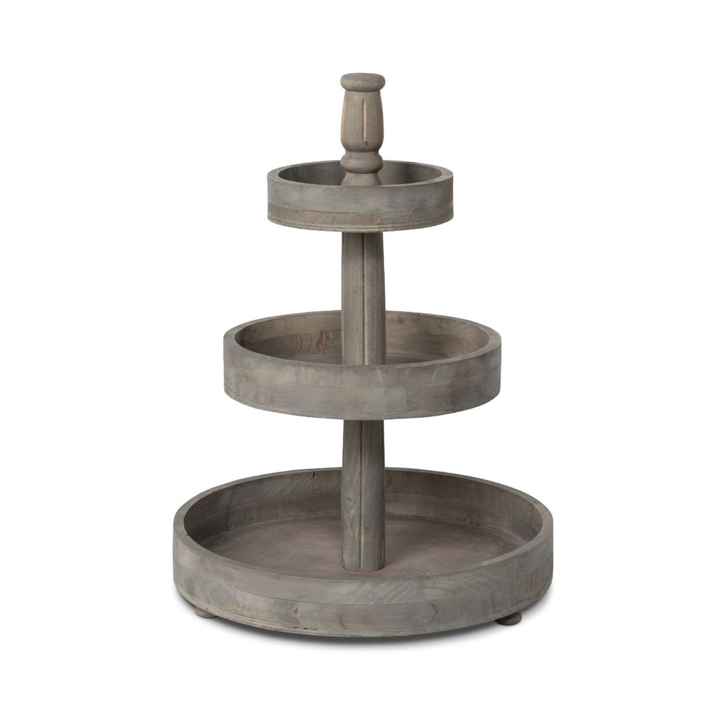 Wooden 3-Tiered Plant Stand. Picture 1